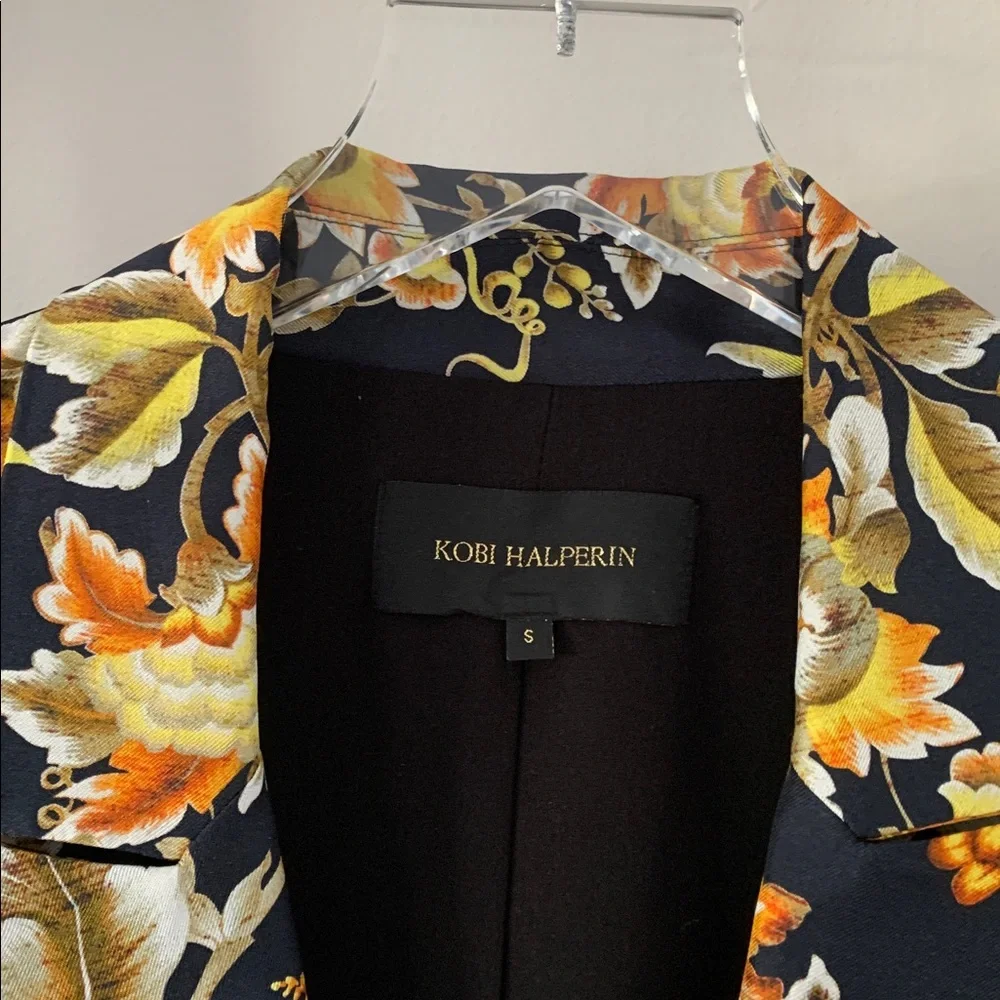 Silk floral jacket blazer - Picture 2 of 4